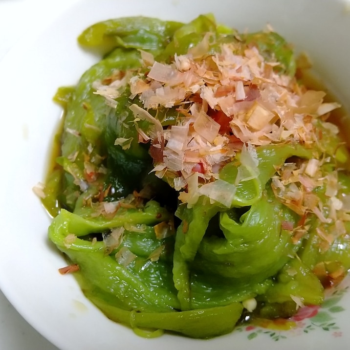さっぱり美味しい!ジャンボピーマンの焼き浸し